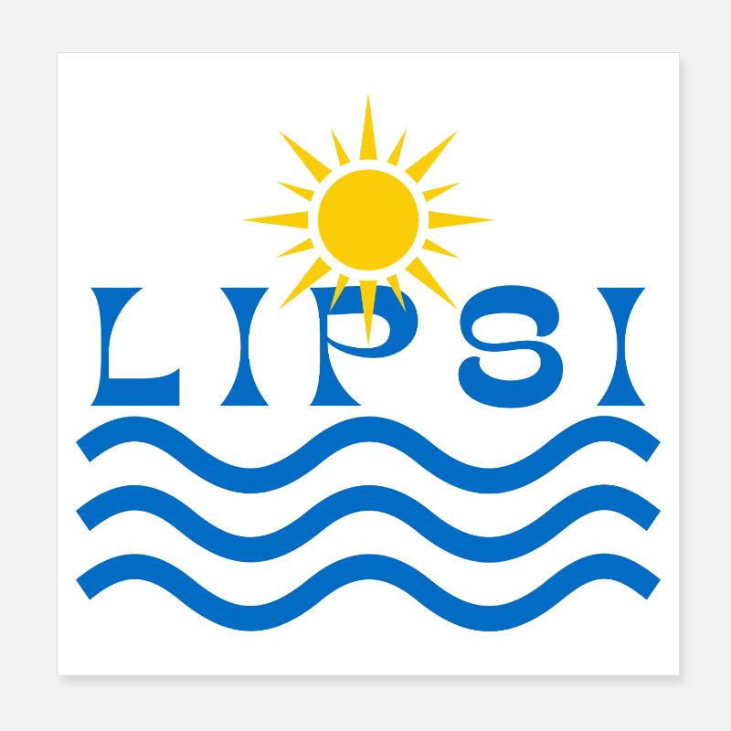 Ondes solaires Lipsi Poster 20 x 20 cm