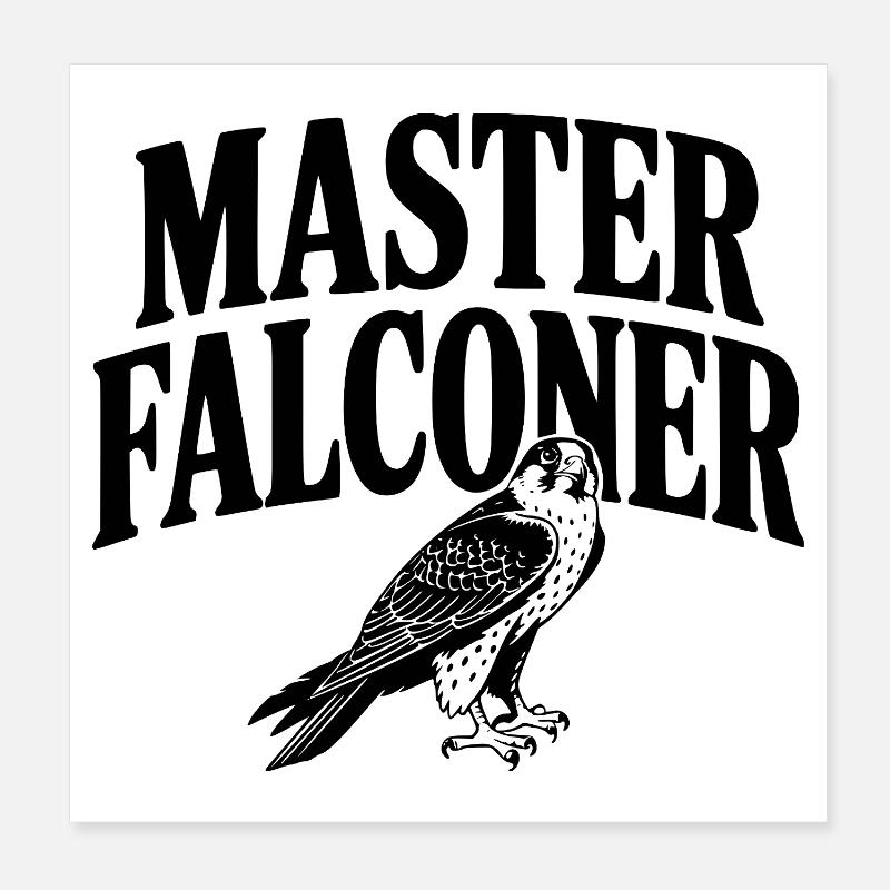 Master Falconer Poster 8" x 8" (20x20 cm)