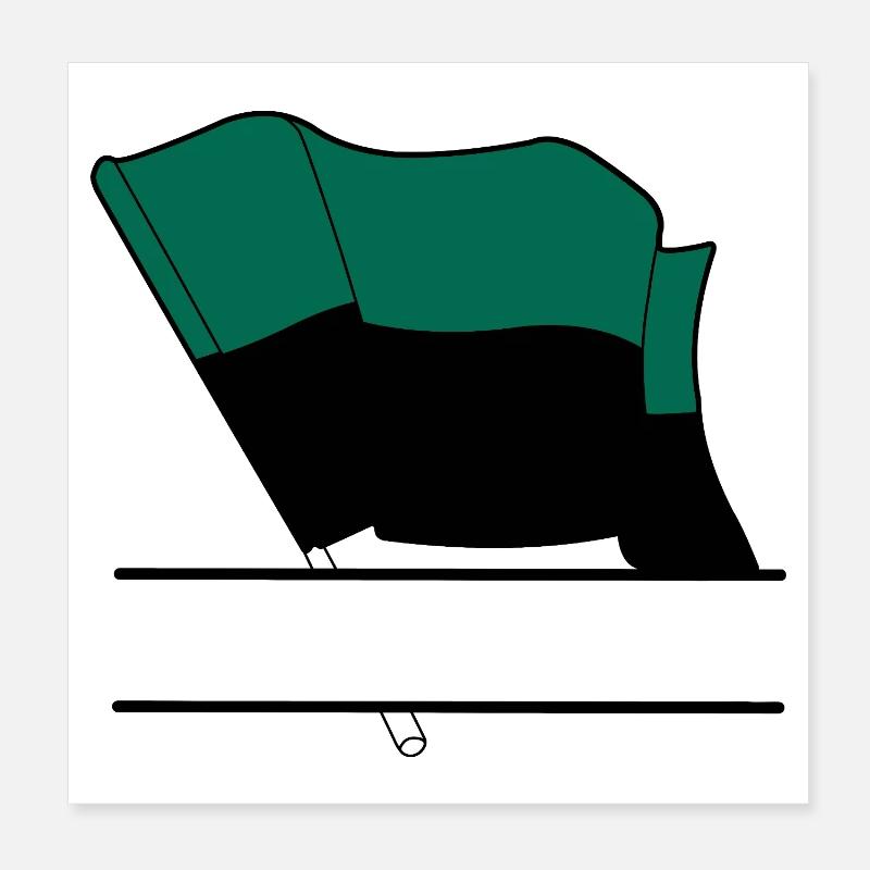 Drapeau Texel – Conception d’île sur mesure Poster 20 x 20 cm