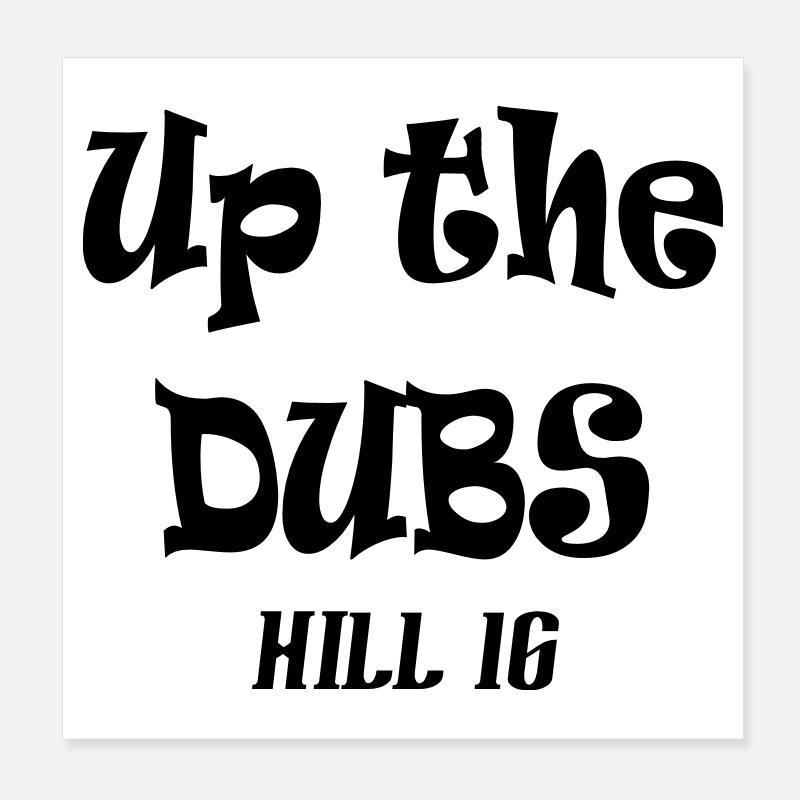 Up the Dubs Hill 16 Poster 8" x 8" (20x20 cm)