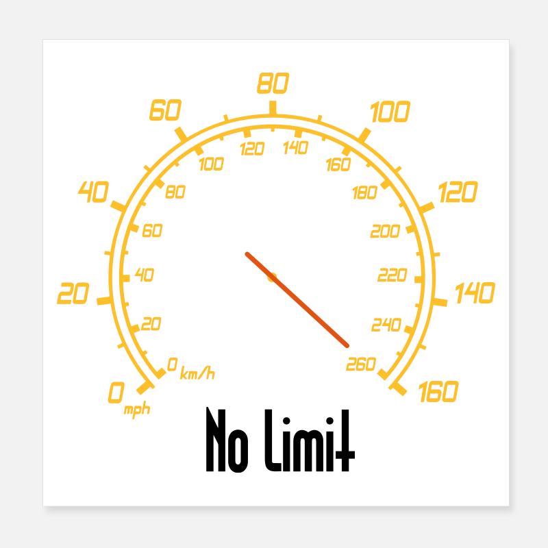 Tacho | No Limit Poster 20x20 cm