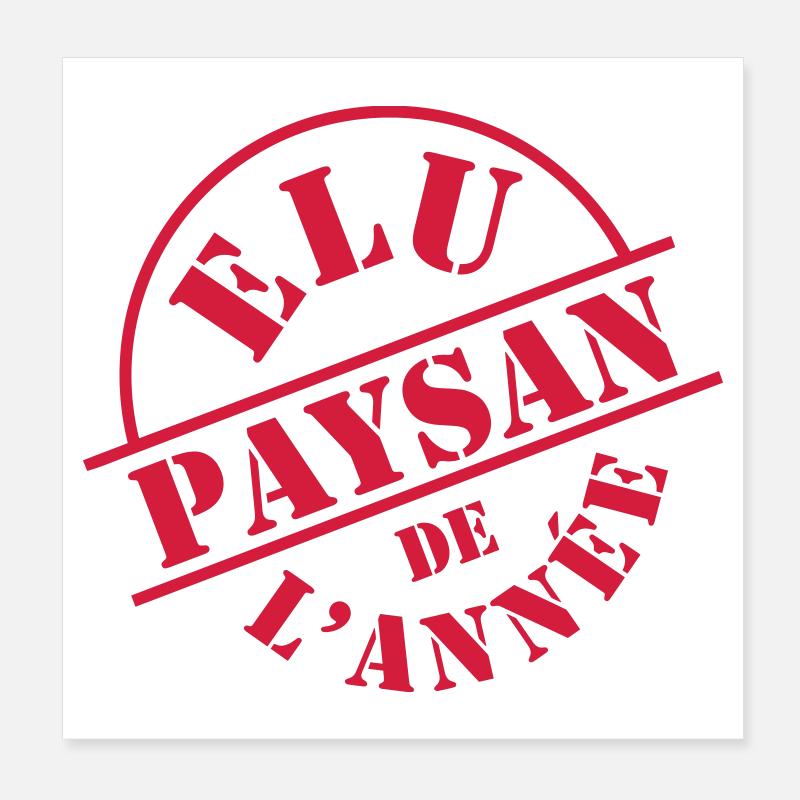 Paysan Poster 20 x 20 cm