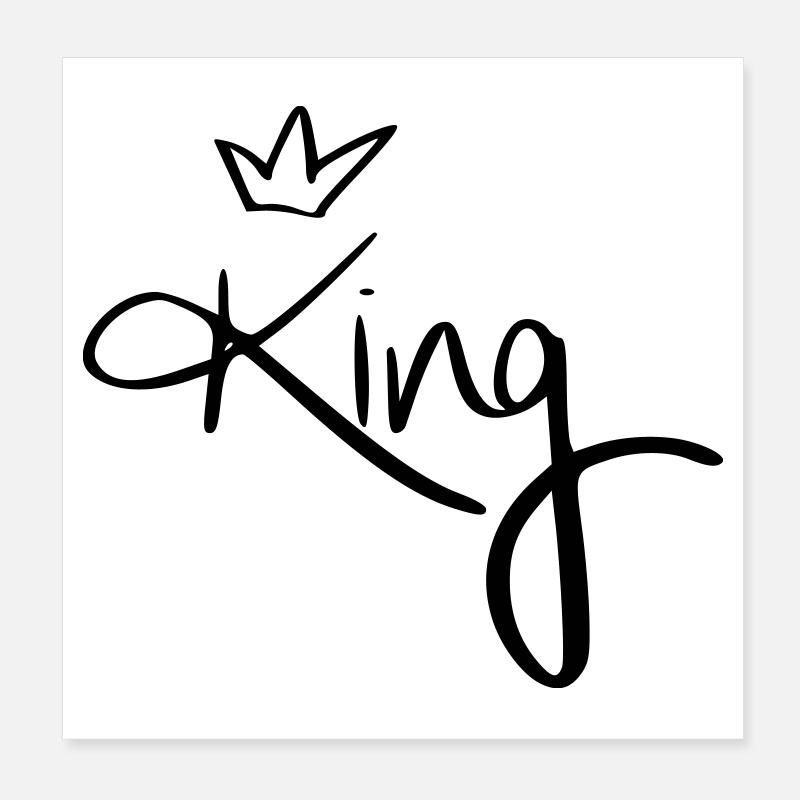 Roi. Poster 20 x 20 cm