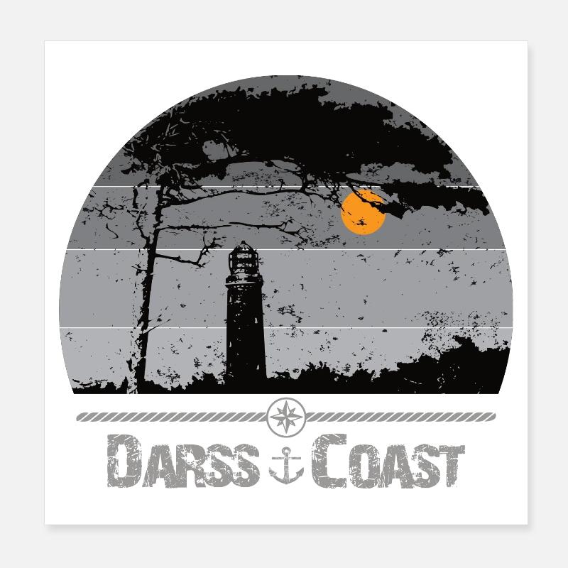Darss Coast - Halbinsel Darss Poster 20x20 cm