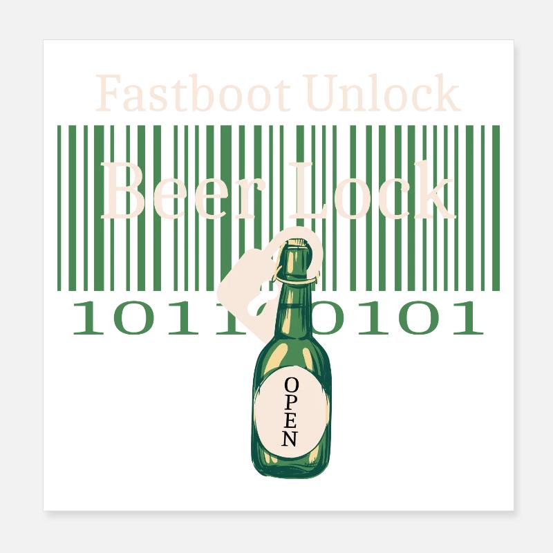 Hacker Beer Castle Poster 20 x 20 cm