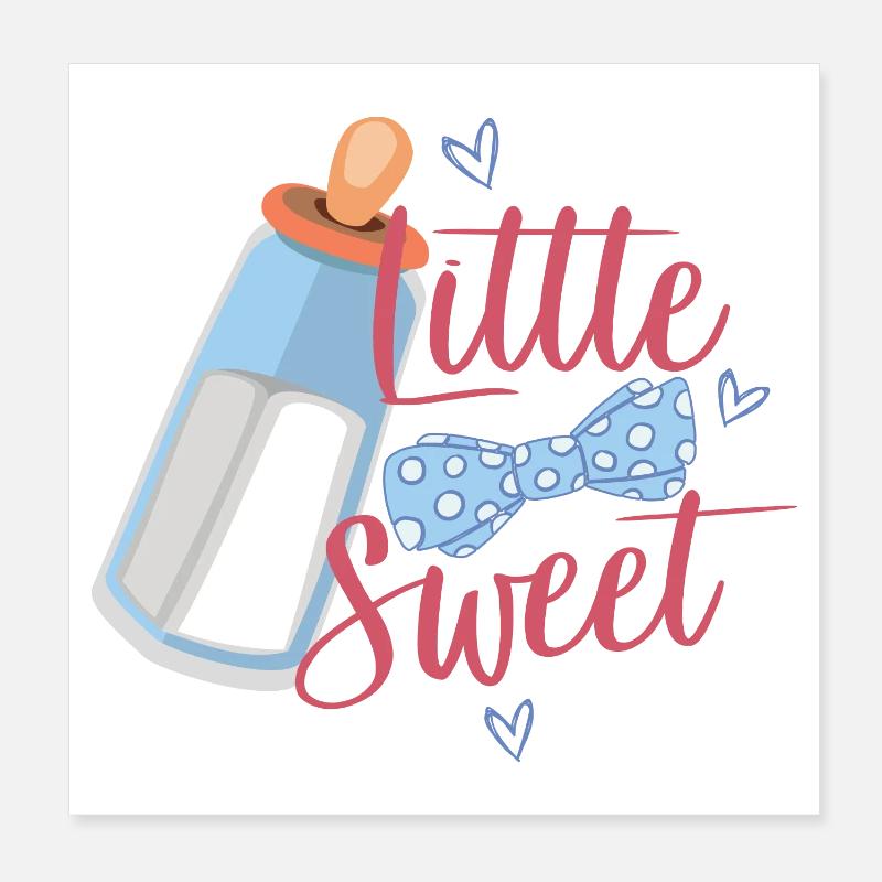 Bébé petit et doux Poster 20 x 20 cm