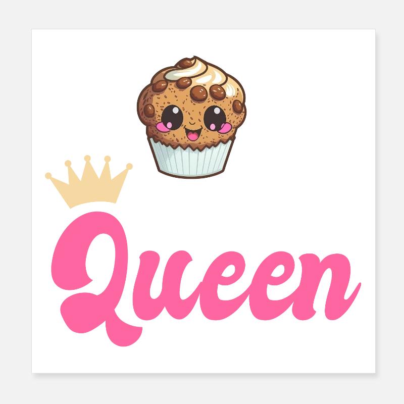 Muffin Baking Baker Poster 8" x 8" (20x20 cm)