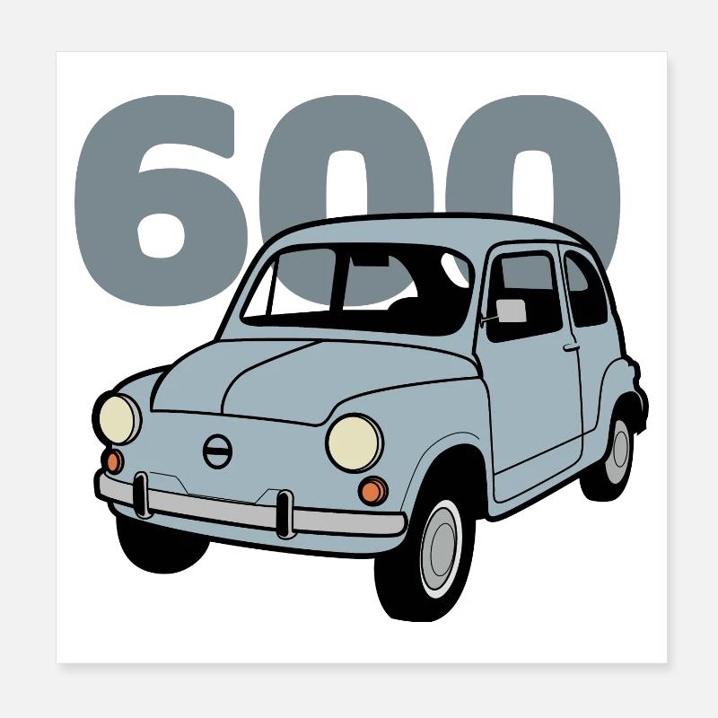 600 bleu v2 Poster 20 x 20 cm