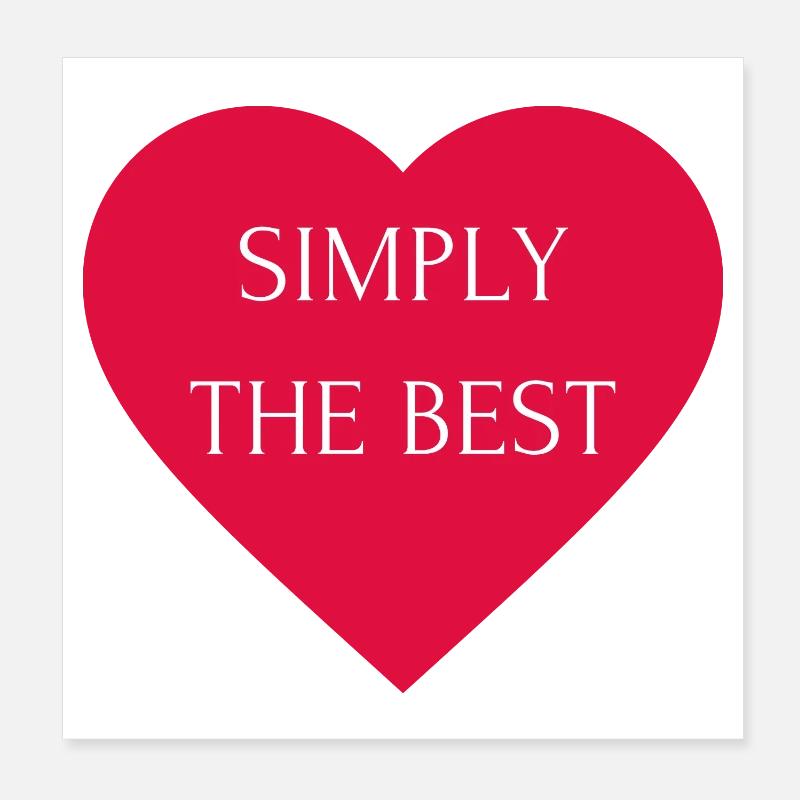 Tout simplement le meilleur Poster 20 x 20 cm