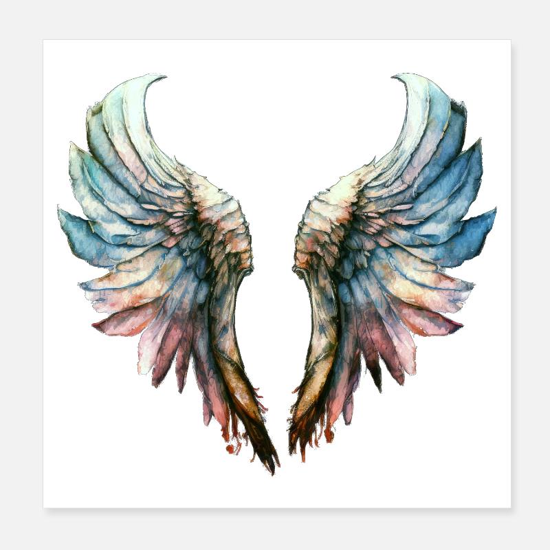 Ailes d'ange Poster 20 x 20 cm