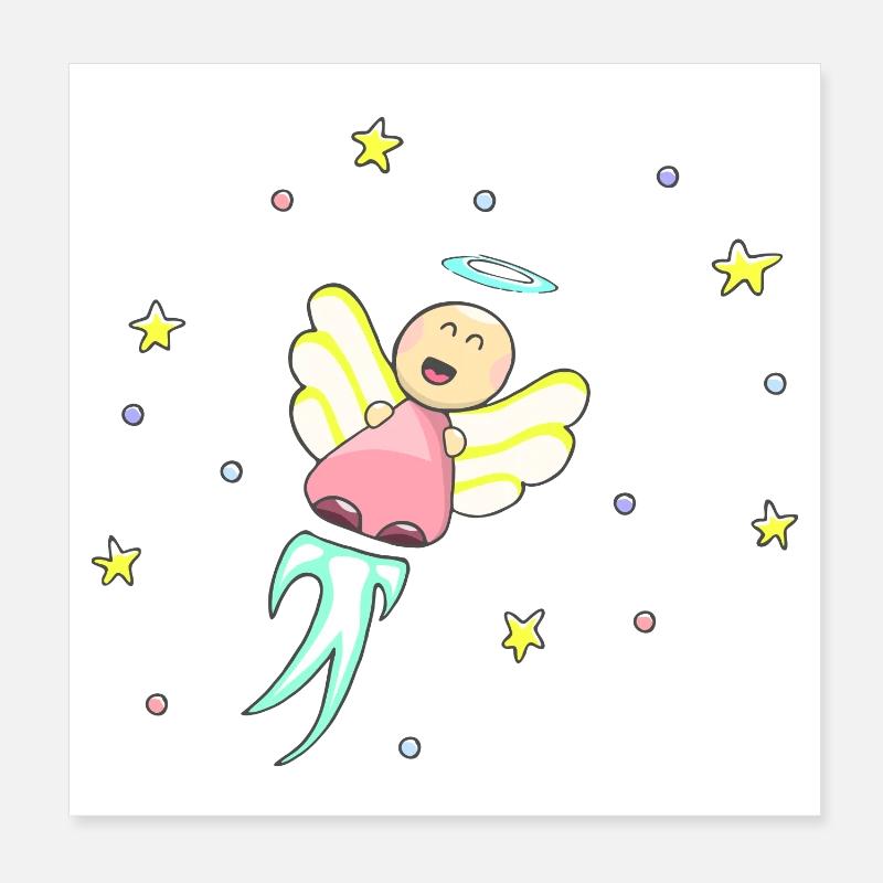 Motif Ange Doux Poster 20 x 20 cm