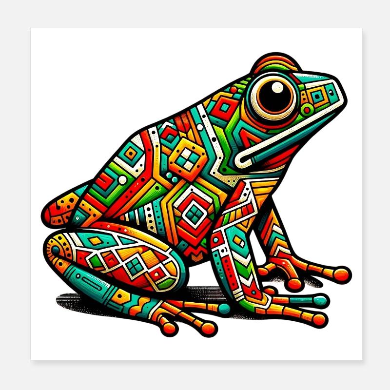 Frosch Poster 20x20 cm