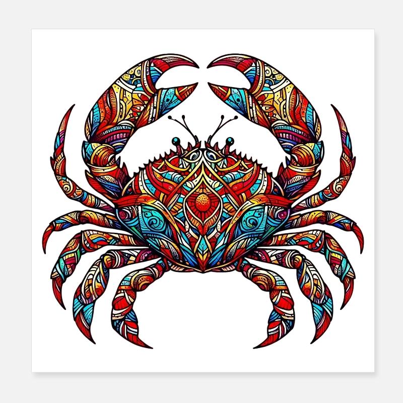 Krebs Poster 20x20 cm