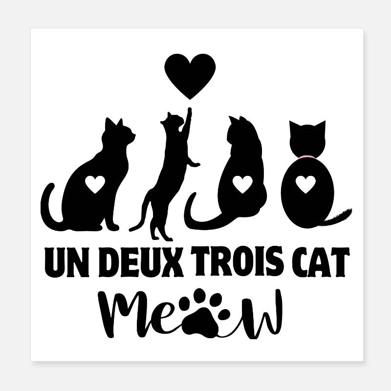 Cat, Cat, Cute Cat, Cat Lover Poster 8" x 8" (20x20 cm)