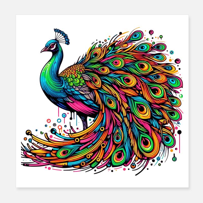 Paon Poster 20 x 20 cm