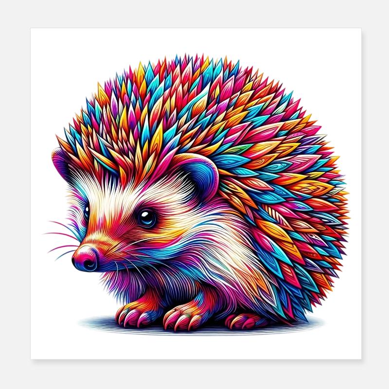 Igel Poster 20x20 cm