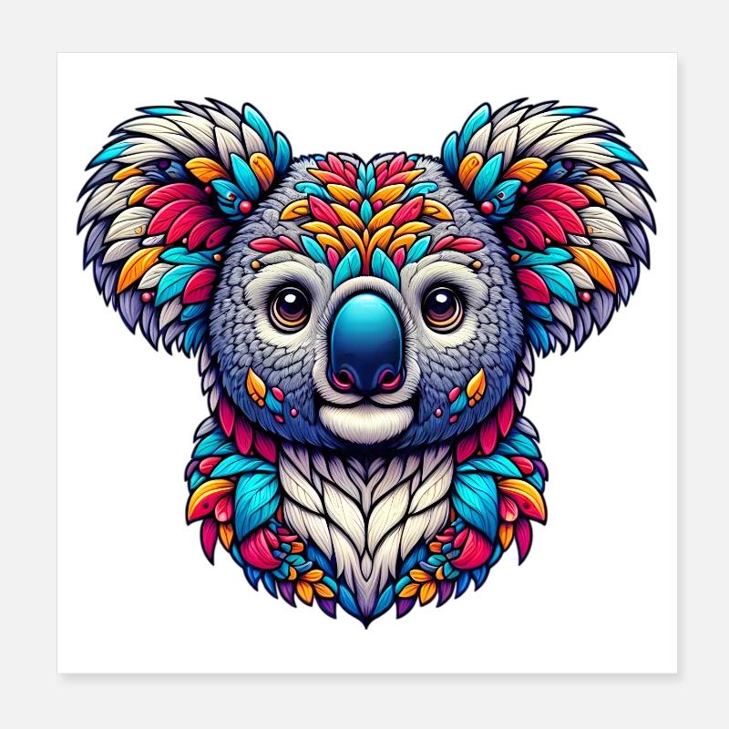 Koala Poster 20x20 cm