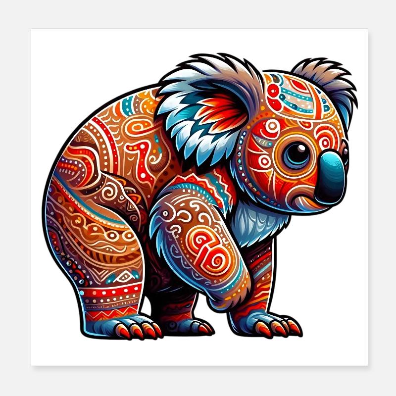 Koala Poster 20 x 20 cm