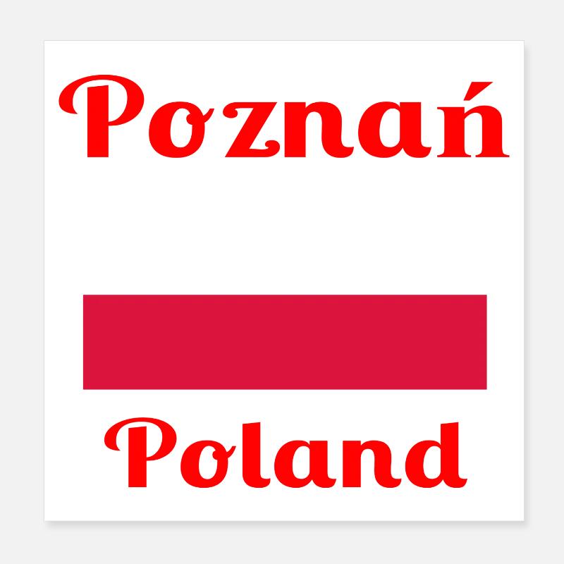 Poznan, Pologne - Imprimés élégants Poster 20 x 20 cm