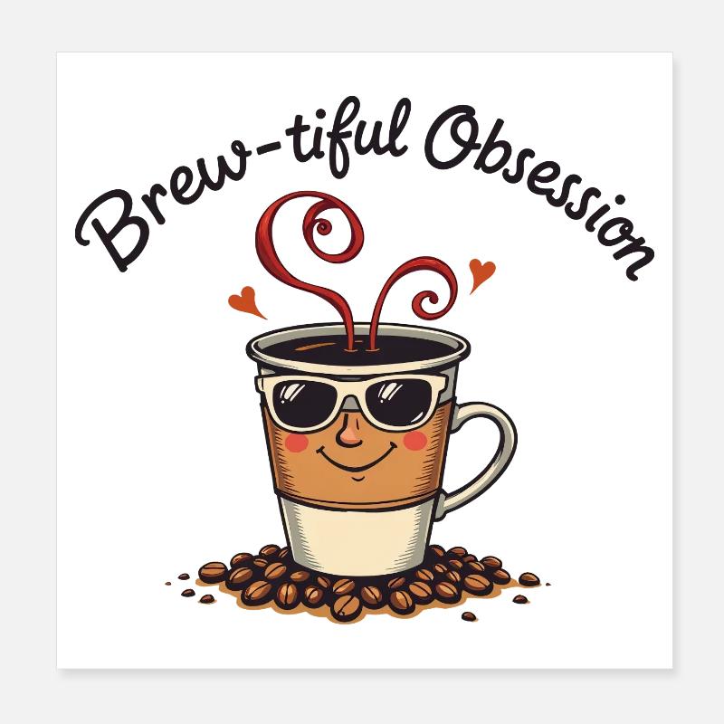Brau tiful Obsession Poster 20x20 cm