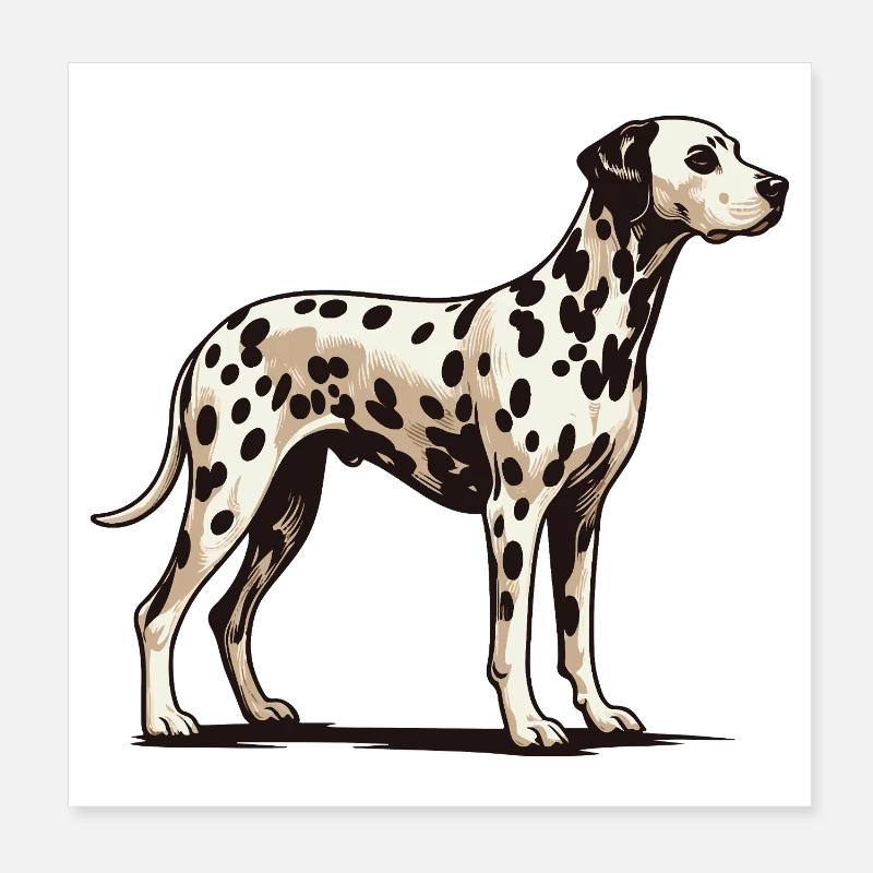 Dalmatian Poster 8" x 8" (20x20 cm)