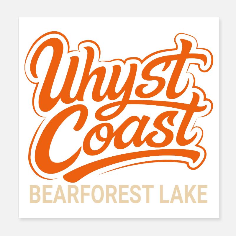 Uhyst Coast Spree Bärwalder See Bearforest Lake or Poster 20x20 cm
