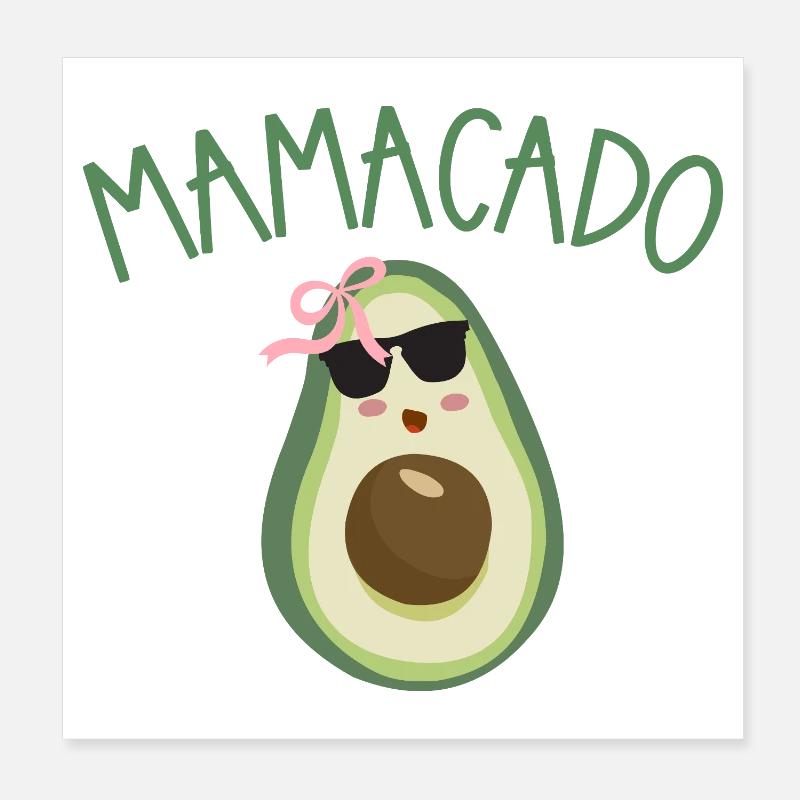 Mamacado Avocado Stil Poster 20x20 cm
