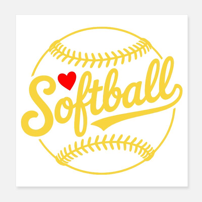 Sofball Design Poster 20x20 cm