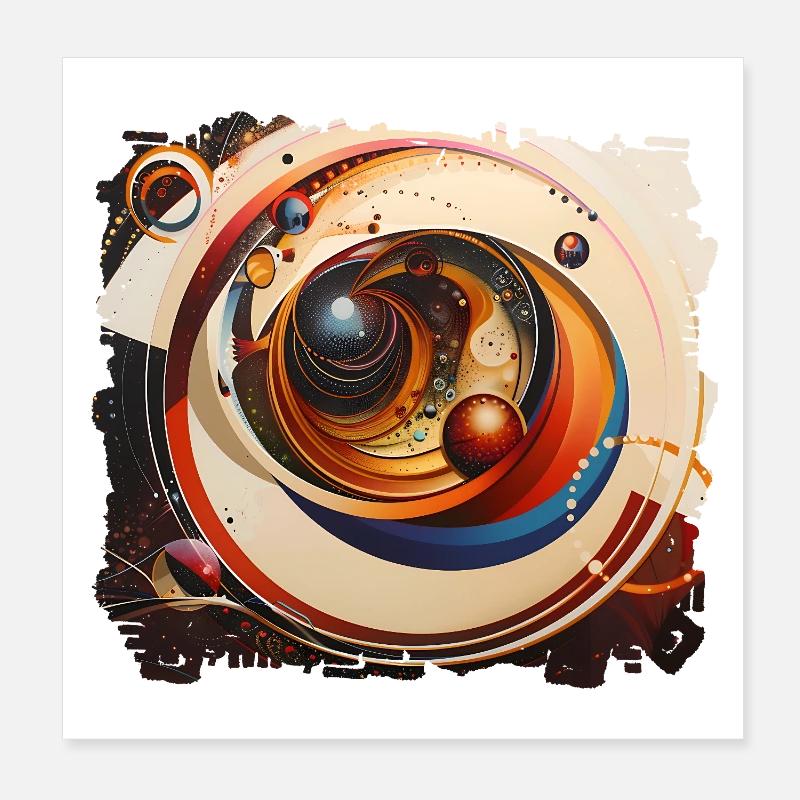 Vortex Anneau Spatial Cosmos Poster 20 x 20 cm