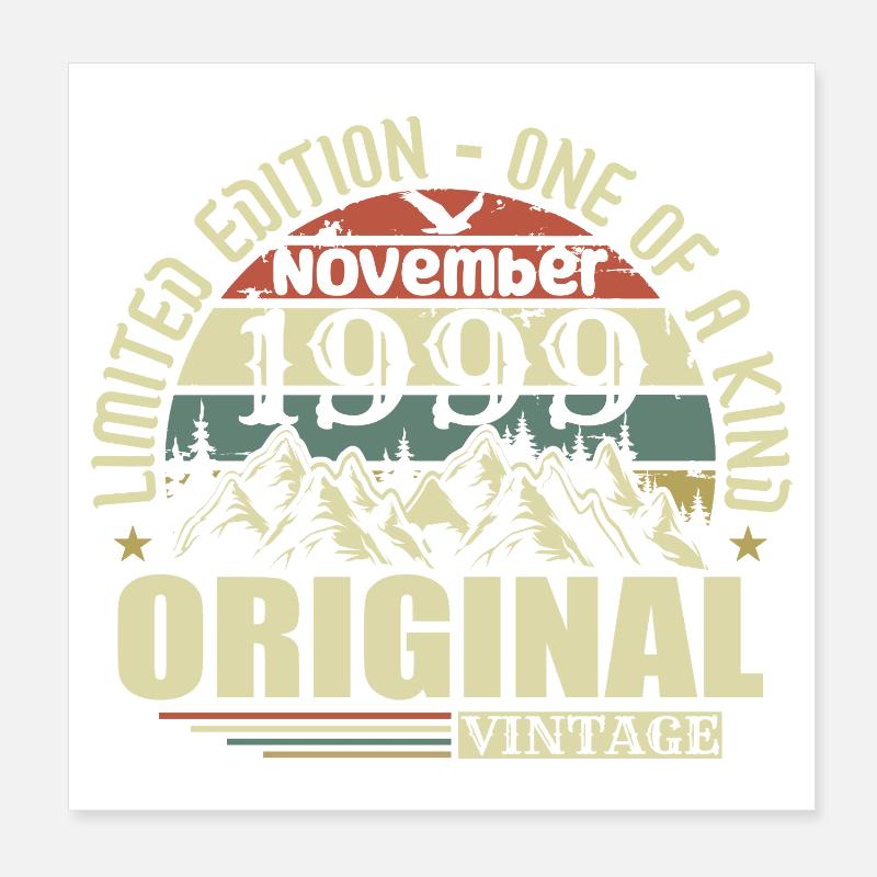 Geburtstag November 1999 Poster 20x20 cm