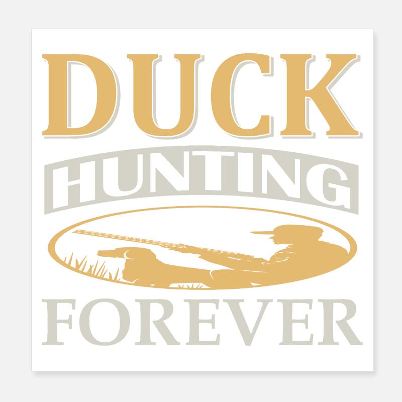 Duck hunting Poster 8" x 8" (20x20 cm)