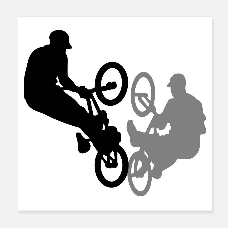 Le BMX Poster 20 x 20 cm