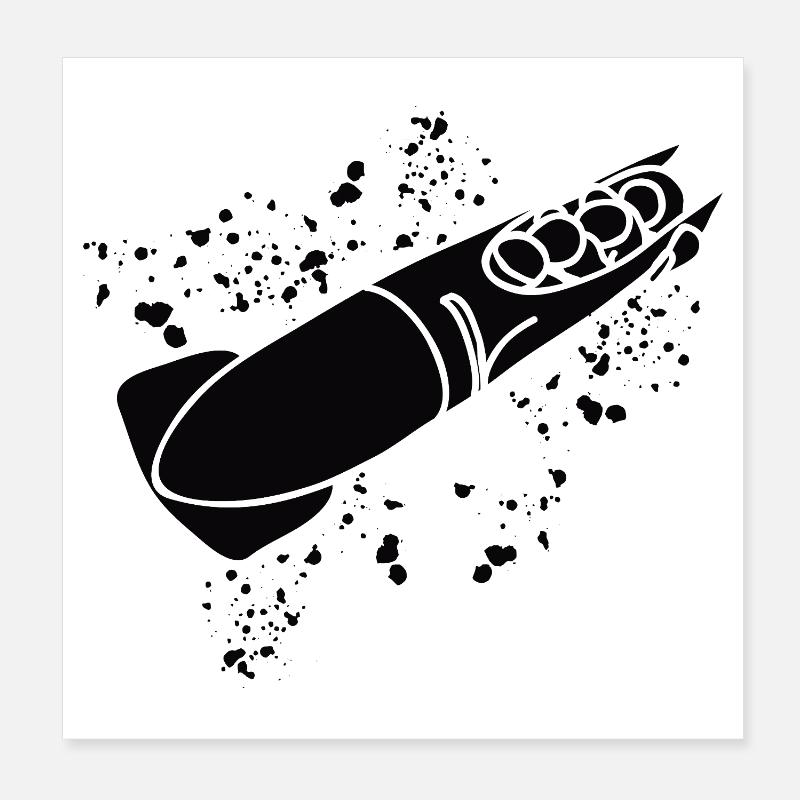 Bob Team Anschieber Bob Poster 20x20 cm