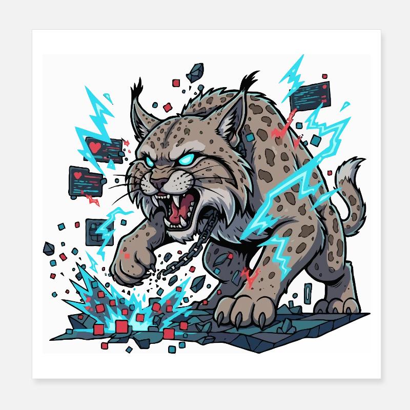 Cyber Linx Poster 20x20 cm