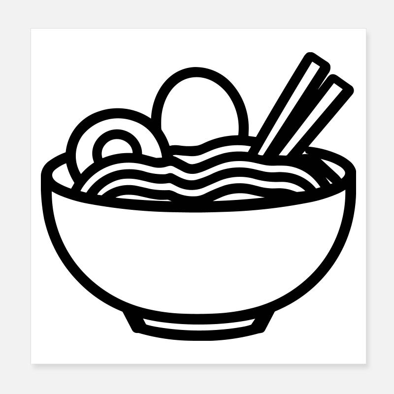 ramen Poster 20 x 20 cm
