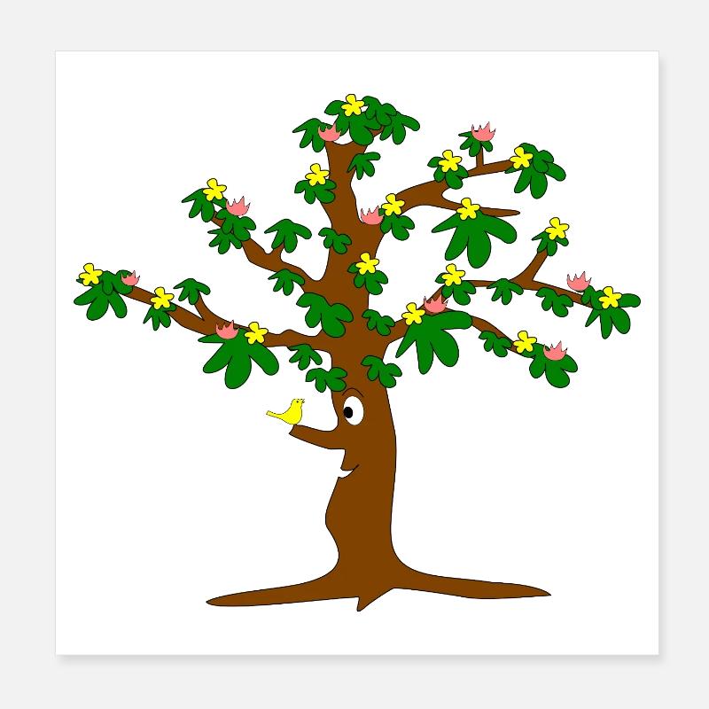 Tree full of blossoms Poster 8" x 8" (20x20 cm)