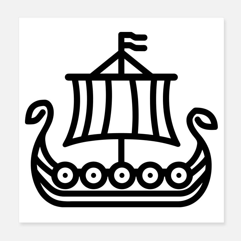 viking Poster 20 x 20 cm