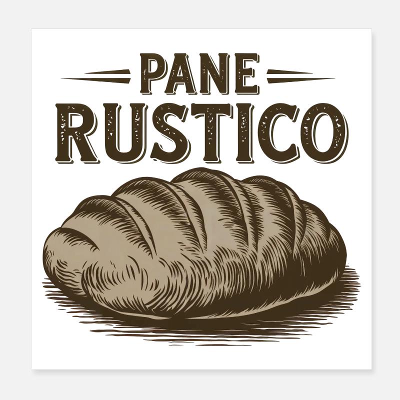 Pane Rustico – Pain Poster 20 x 20 cm