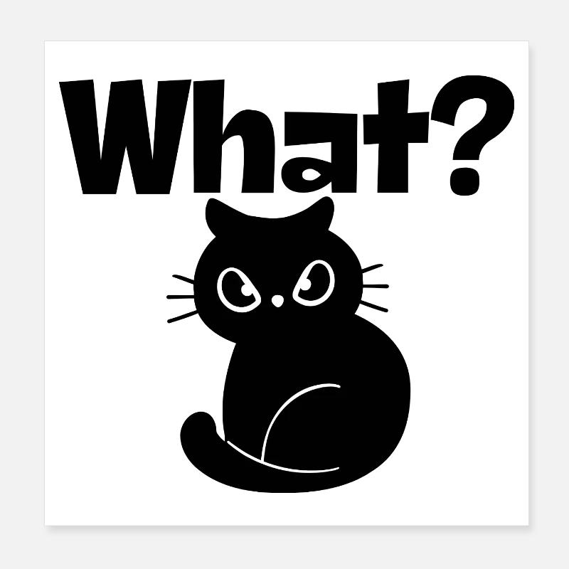 Welche Katze Poster 20x20 cm