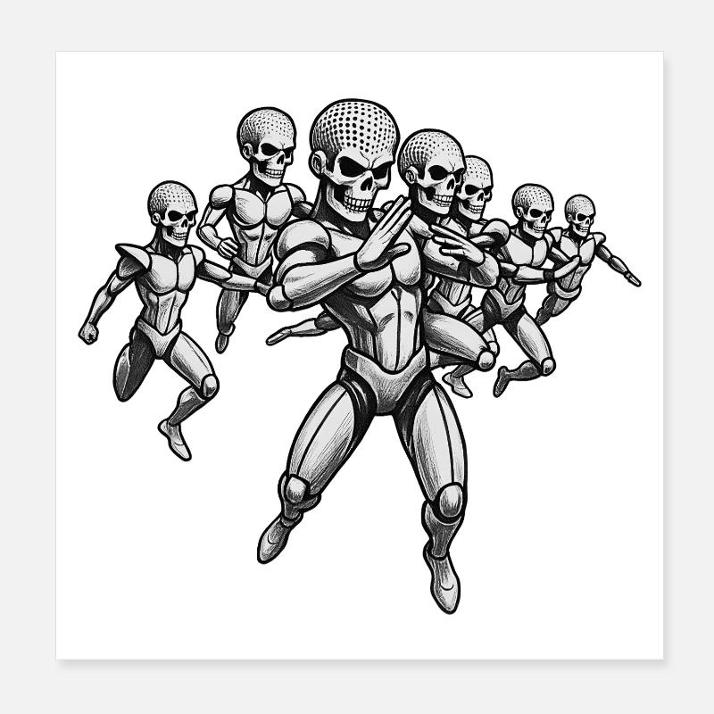 SPACE KUNG FU #1 – Geek & Sci-Fi Poster 20x20 cm