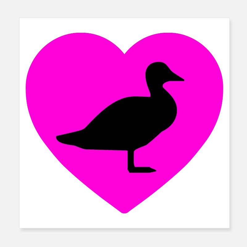 Canard Poster 20 x 20 cm
