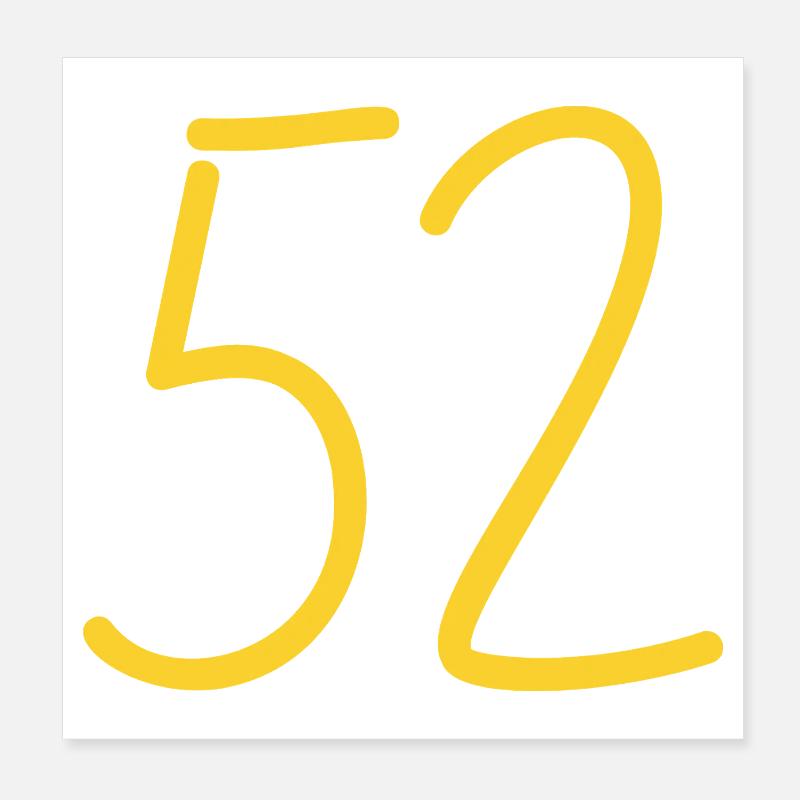 52 Poster 20 x 20 cm
