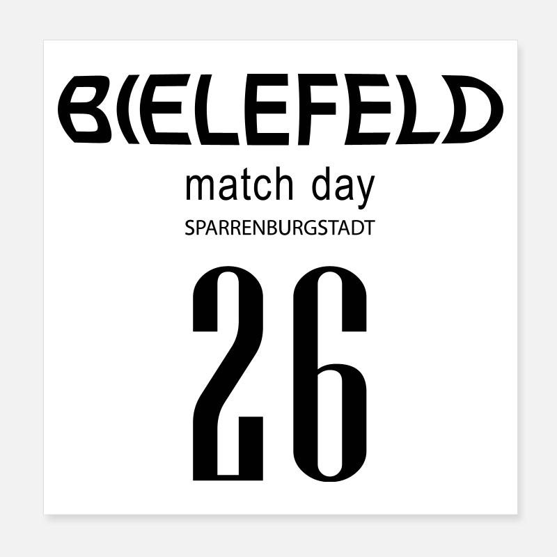 Journée de match de Bielefeld 2026 Poster 20 x 20 cm