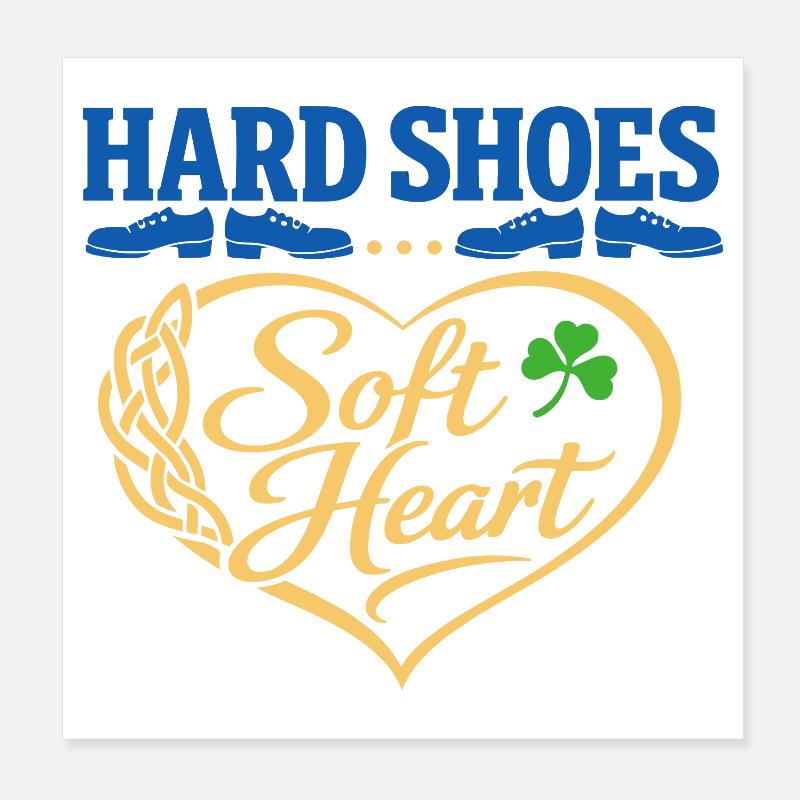 Irischer Tanz Step-dancing Celtic Fan Poster 20x20 cm