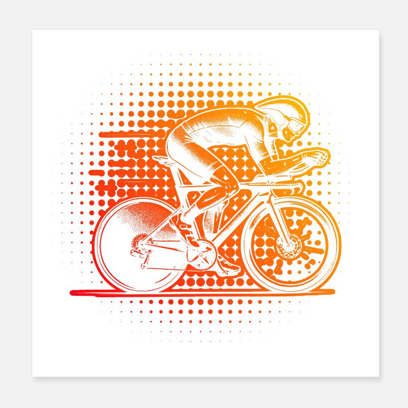 En résumé, le vélo de route Poster 20 x 20 cm