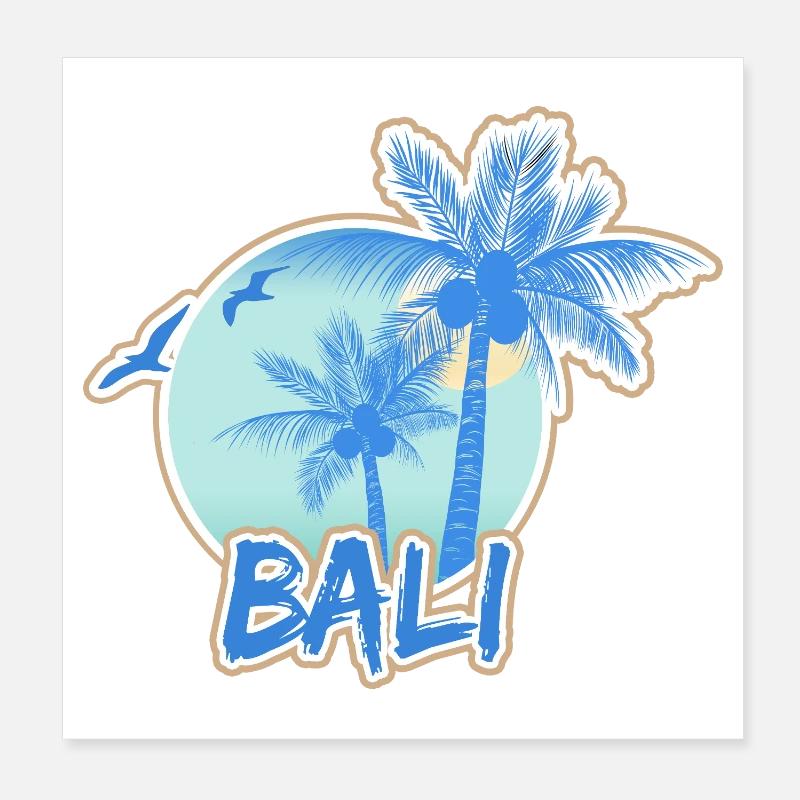 Urlaub Bali Poster 20x20 cm