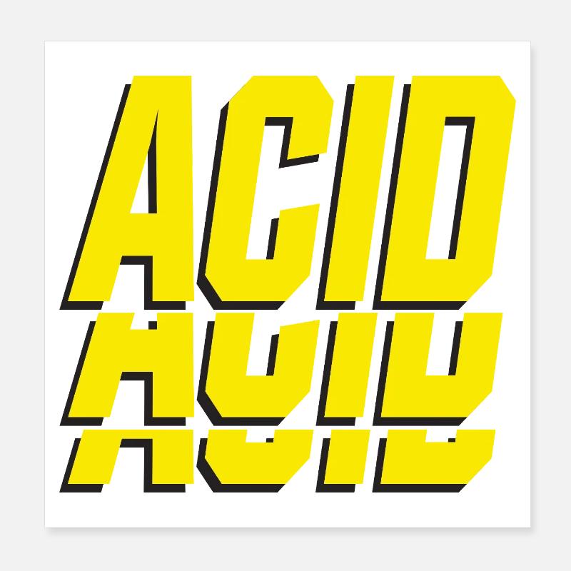 ACID Poster 8" x 8" (20x20 cm)