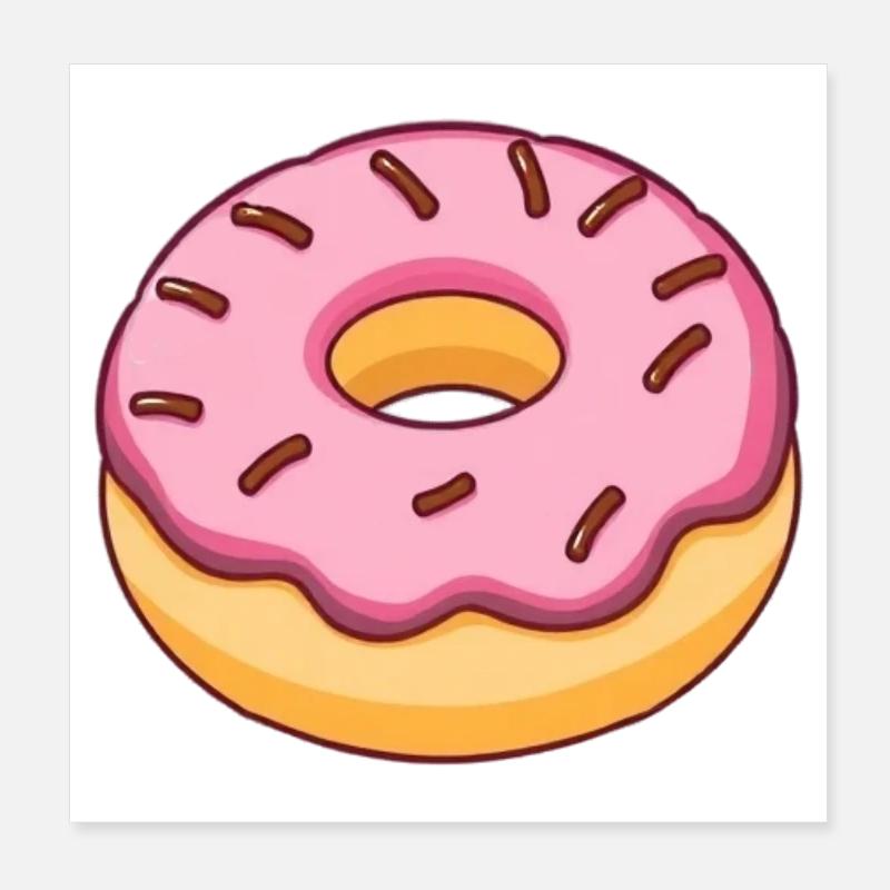 donut Poster 20x20 cm