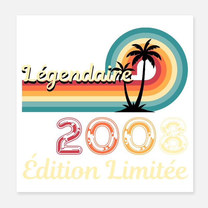 Légendaire 2008, édition limitée Poster 20 x 20 cm