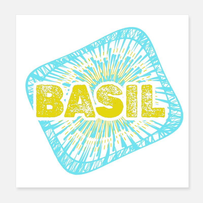 Basil as a hobby Poster 8" x 8" (20x20 cm)